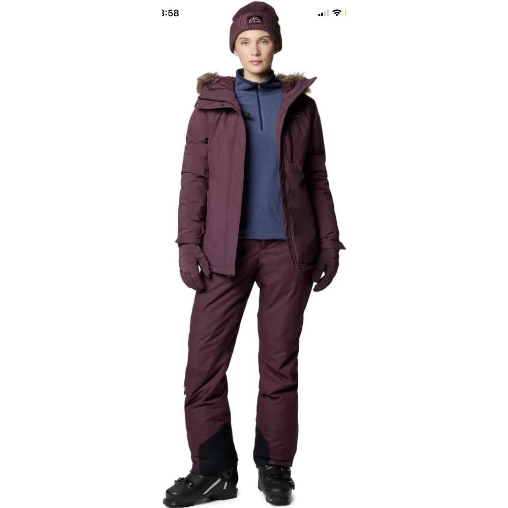 *NWT Columbia Women Size 3X Regular Bugaboo II Pant Purple Plum Snow Pants $120 - Picture 2 of 16